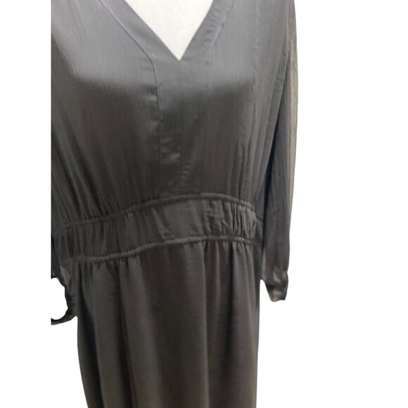 Jessica Simpson Chiffon Maxi Dress Black Size 3X Minimalist Party Holiday Boho - Picture 9 of 16